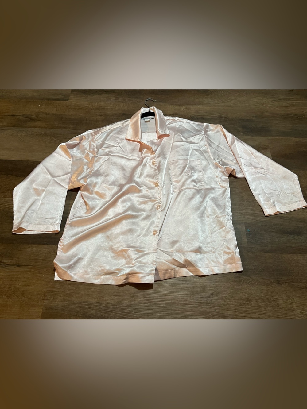 Authentic Vintage Christian Dior Pink Satin Pajama Set | 1980s | Large - Picture 3 of 14